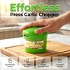 Stainless steel garlic press, 2026 upgraded version with storage container garlic grinder tool, garlic press and chopper