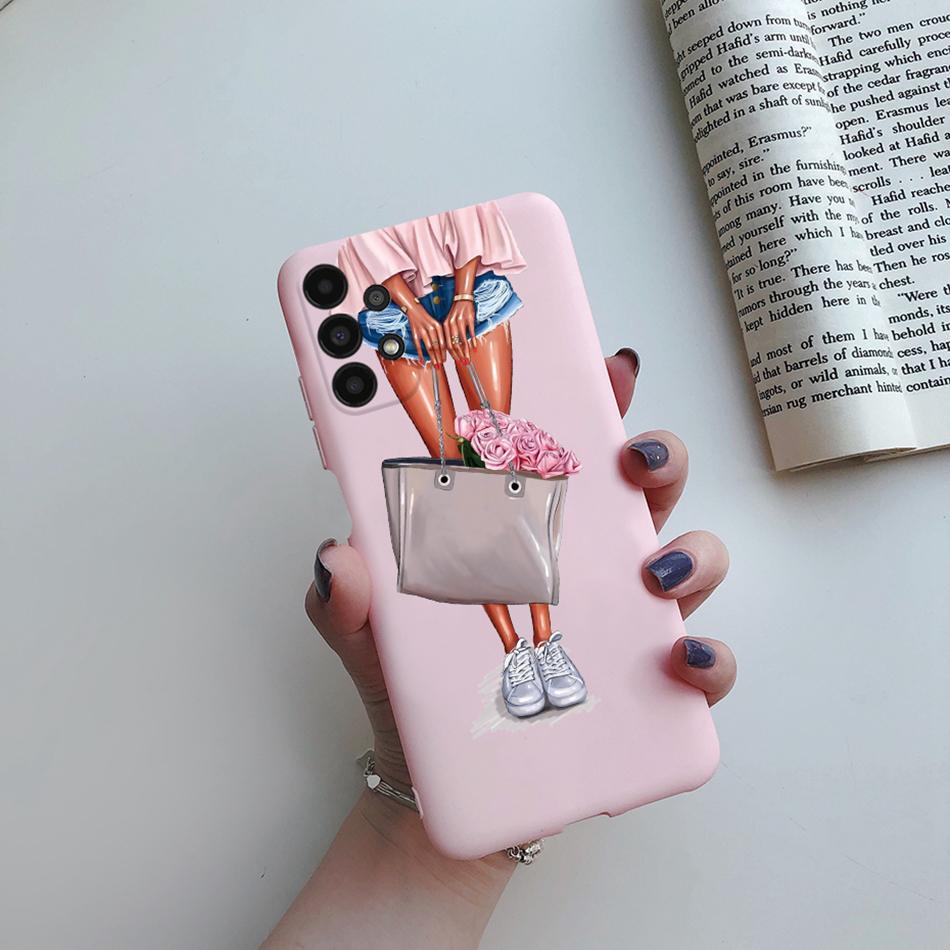 For Cover Samsung Galaxy A13 A33 A53 A73 5G Beautiful Girl Soft Silicone Case For Samsung A13 4G A 13 A135F GalaxyA13 Funda Case