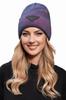 Naomi Beanie Winter Hat with Appliqué, Turquoise Color