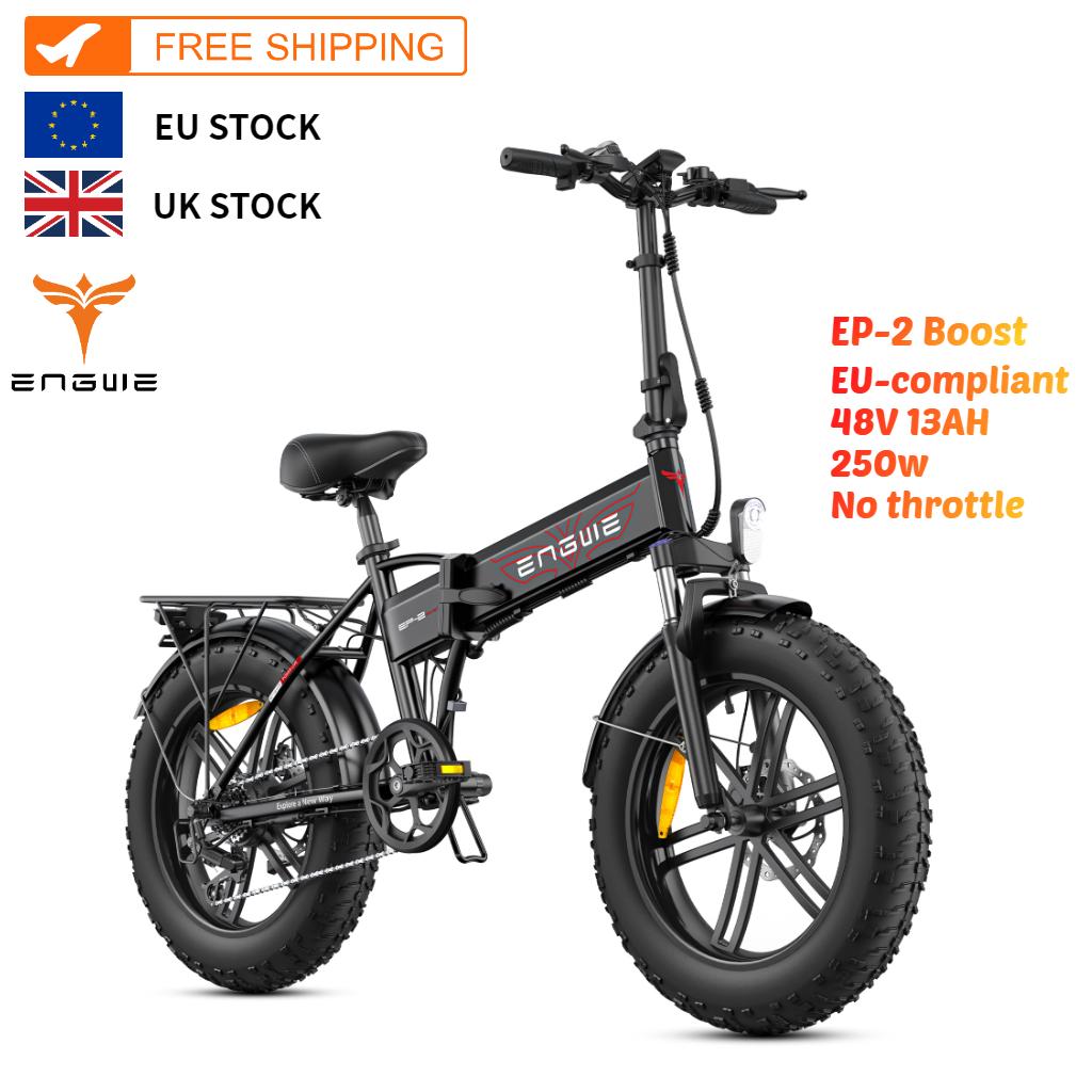 ENGWEI EP-2 Boost Electric Bicycle 250W Motor 48V13AH Removable Battery E-Bike 20Inch Fat Tire All Terrain Folding Electric Bike