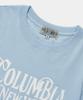 COLUMBIA UNIVERSITY Uni Women Curved Slim-Fit S/S T-Shirts_Light Blue