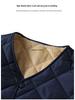 Men's Thickened Velvet-Lined Cotton Jacket for Cold Protection - Winter Warmth, Middle-Aged & Elderly Dad's Style