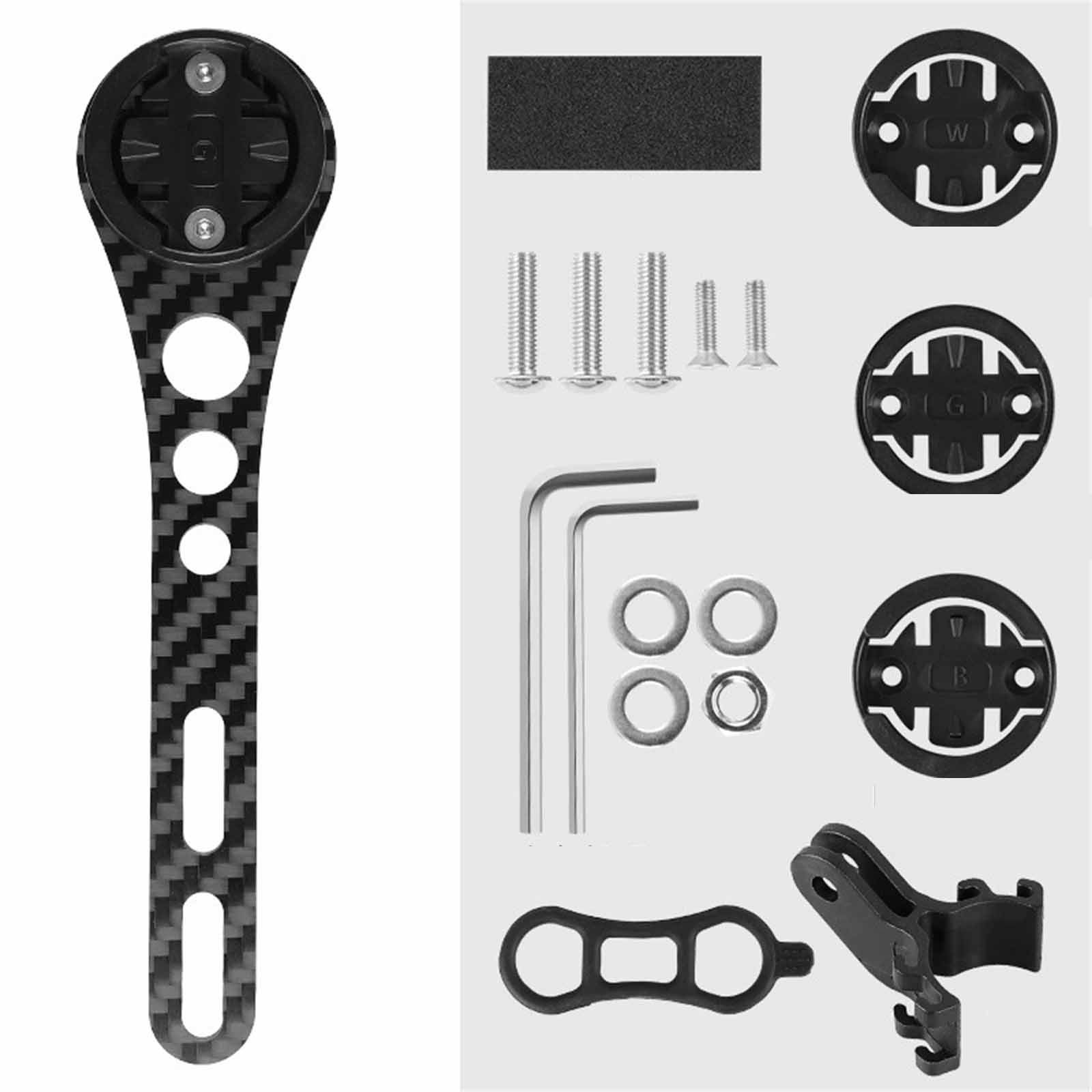 

Stopwatch Extension Bracket – Lightweight Carbon Fiber & Lamp Mount, Cycling Equipment Accessory L