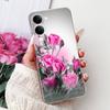 For Vivo Y29s Y29 4G 5G / Vivo Y04 4G Back Cover Girly Fashion Flower Butterfly Painting Case Soft TPU Clear Slim Silicone Funda