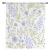 Blumenblätter, grün, blau, Blätter, Tüll, Fenstervorhänge, Wohnzimmer, Organza, durchsichtiger Voile-Vorhang, Schlafzimmer, Küche, Heimdekoration, drapiert