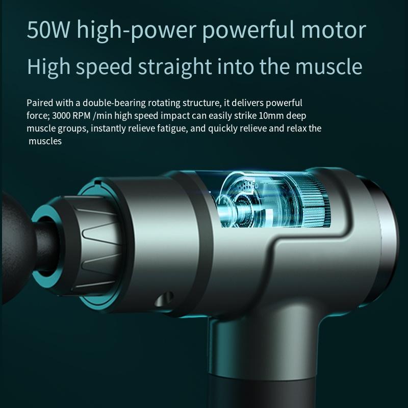 Electric Massage Gun for Deep Muscle Relaxation Body And Neck Massager for Men And Women Fitness Equipment with Noise Reduction