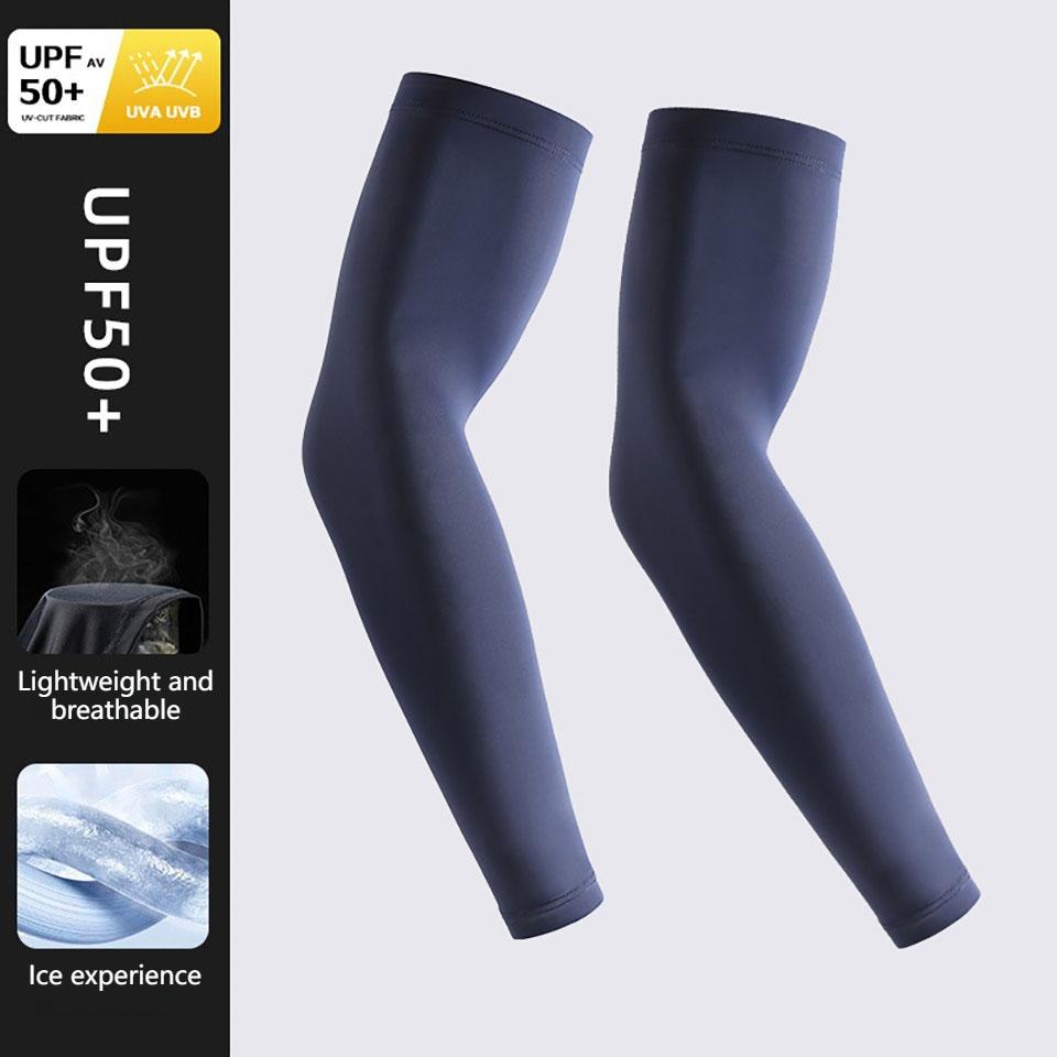 1Pair Summer Ice Sleeves Breathable Quick Dry UV Protection Sleeve Ice Fabric Sunscreen Outdoor Sport Cycling Men Women