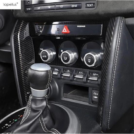 Carbon Fiber Accessories For Subaru BRZ / Toyota GT86 2013 -  Central Control Strip Gear Panel AC Air Handle Bowl Cover Trim