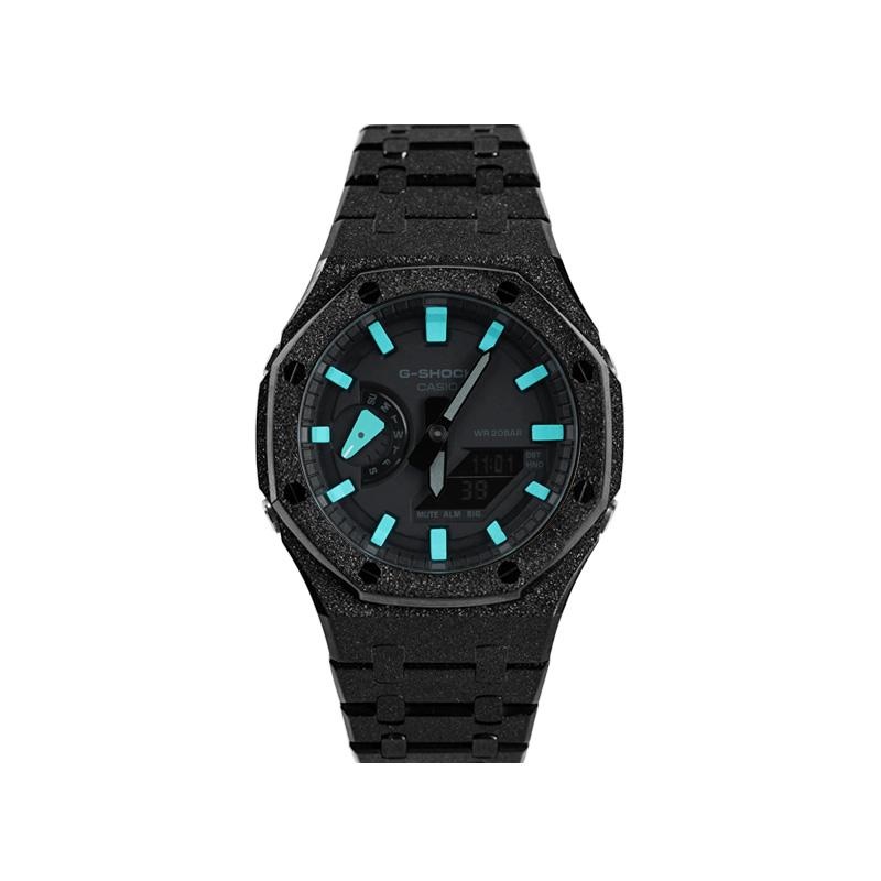 CASIO Unisex Liquid Crystal/Analog Dual Display Series 48.5mm Black Watch GA-21000-1A1-