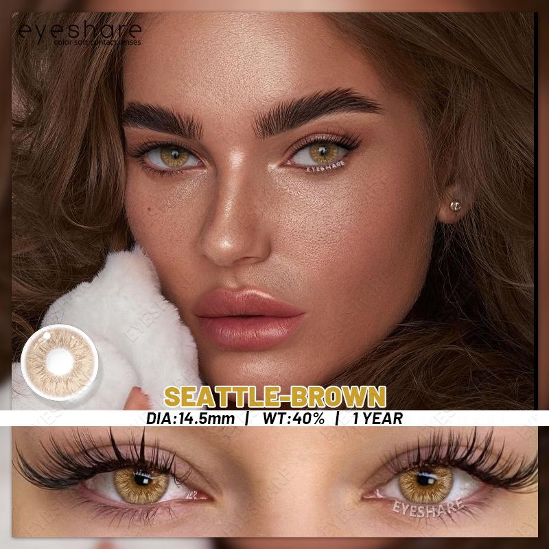 Eyeshare Colored Contact Lenses Purple Fashion New Style Contact Lenses Gray Natural Comfortable Colored Lenses Pink Makeup Colored Lenses 1 Pair