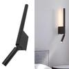 Modern Wall Sconce Indoor Wall Light with Switch Retractable Rotatable Wall Lamp Up Down Lighting Eye Care for Living Room Bedroom Hallway Reading