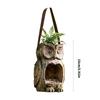 Waterproof Hanging Wild Bird Feeder Owl Shape Bird Feeding Tool Garden Paddock Outdoor Decoration Pet Supplies Tableware