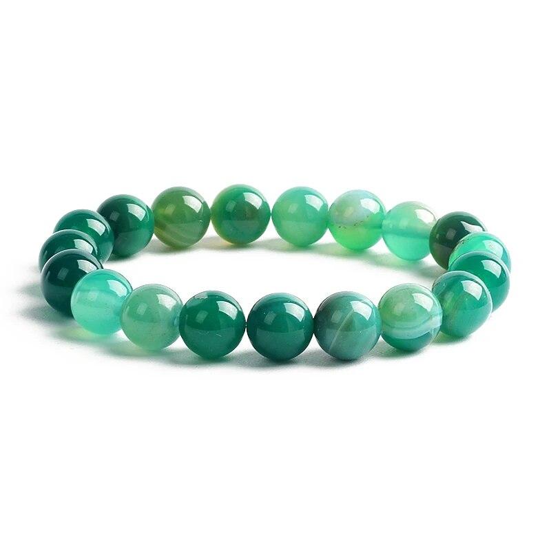 10MM Natural Stone Beads Bracelet Men 8MM Reiki Tiger Eye Agates Quartz Beaded Bracelets for Women Elastic Rope Handmade Jewelry