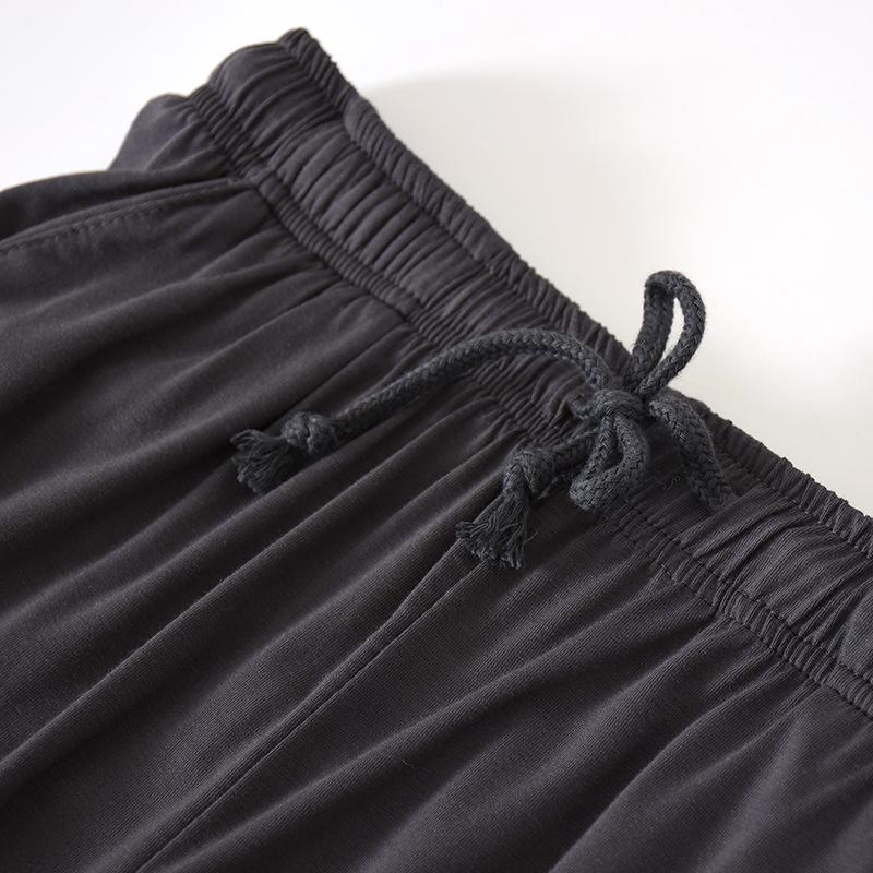 Japanese Spring and Summer Men's Pajamas Suit Modal Viscose Fiber Short-sleeved Trousers Loose Large Size Casual Home Wear