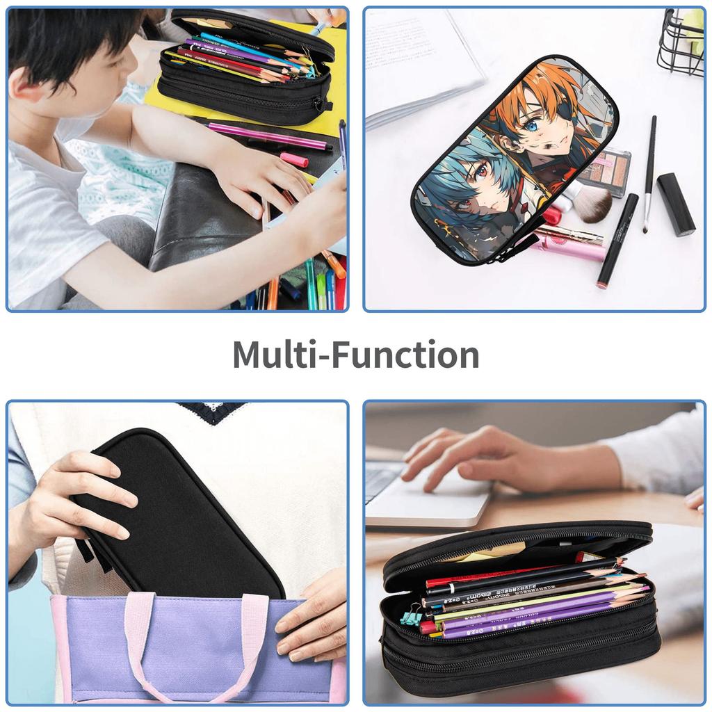 Custom Neon Genesis Evangelion EVA Large Capacity Bags for Child Handheld Study Bag for Boys Gilrs Kids
