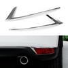 2x ABS Chrome Rear Bumper Fog Light Lamp Cover Trim Fits Mazda CX-5 CX5 2017-21