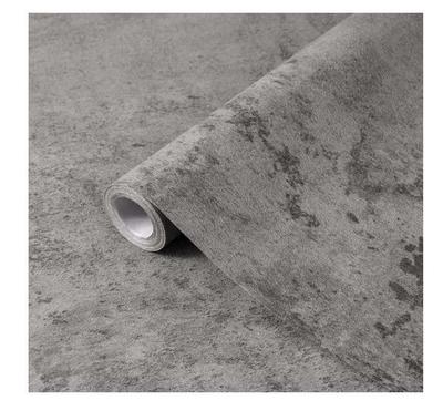 Self-adhesive Wallpaper Furniture Veneer Concrete Imitation Matte 40x500cm Gray