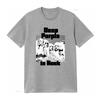 Vintage Retro Tiefes Lila Rockband Monochromer Druck Lässiges T-Shirt Vintage Leicht Atmungsaktiv Homme Bequem Weich