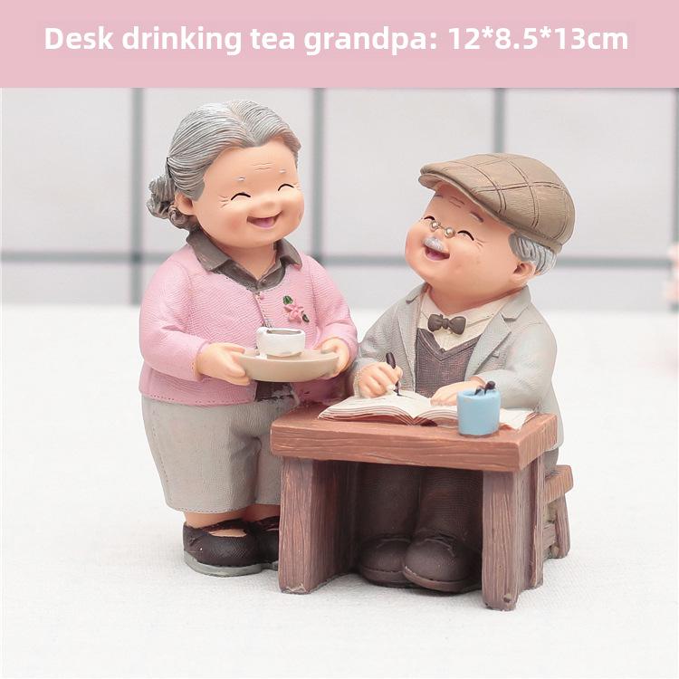 "Decor creativ pentru casă cuplu japonez în vârstă pentru nunți și cadouri - Model 935-1"