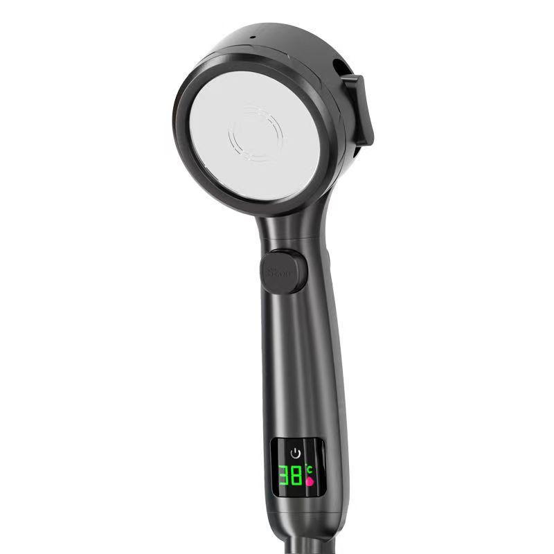 Pressurized Digital Display Shower Head & Heater Set with Hose