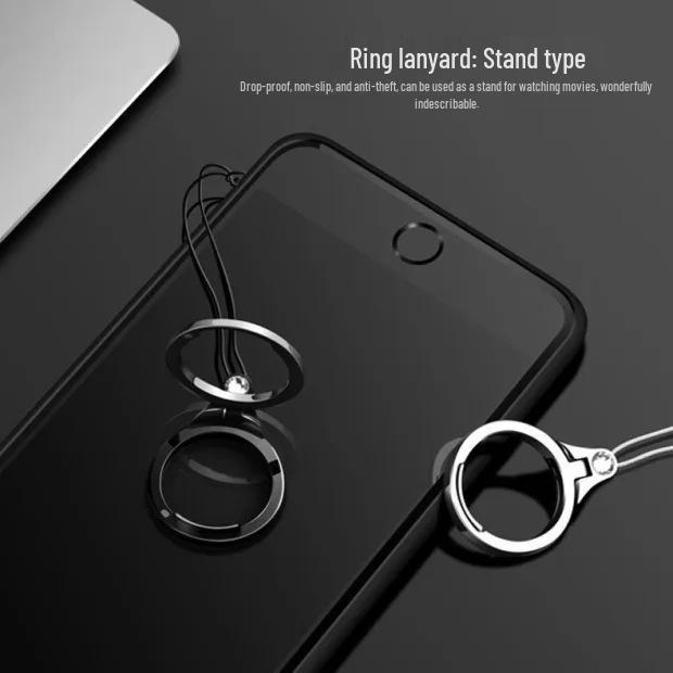 

Newbie Offer: Multi-Function Metal Mobile Phone Lanyard Ring with Stand, Universal Short Rope