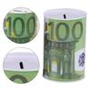 Square Piggy Bank Logbook Series Tin Plate Box Money Saving Pot Coin Box Gift Home Decoration Money Box Savings Coin Banknote
