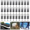 30 Sets Screw Snap Fastener, 15mm Screw Press Studs Canvas Snaps Stainless Fastener Screw Snaps Marine Press Studs Kits