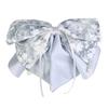 Large Size Bow Hair Claw Chiffon Material Stain Bow Design Chiffon Hairpin Colorful Ponytail Clip Ponytail Clip Everyday Wear