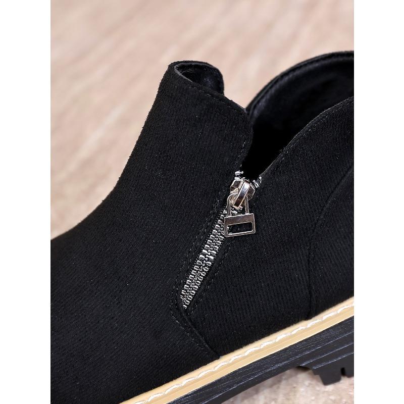 Women's Plus Size Side Zipper High Top Ankle Boots New Autumn Winter Fashion Casual Shoes