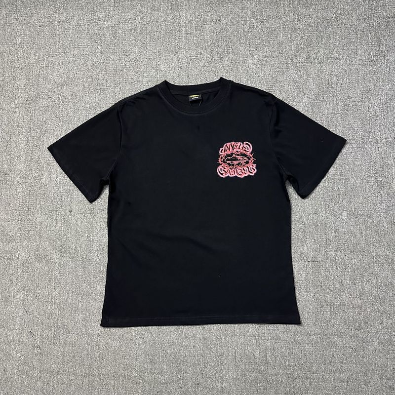 Corteiz Alcatraz Series T-shirt Short-sleeved Letter Logo Printed Men's and Women's Double Yarn Fashion Casual Short-sleeved Tide