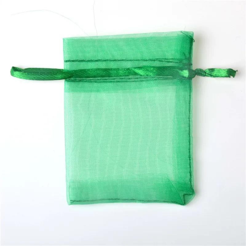 

10pcs 7x9cm Organza Gift Bag Jewelry Packaging Candy Christmas Halloween Wedding Party Goodie Packing Favors Cake Sweets Bags 7x9cm&organza bag зелений