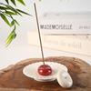Zen Petal Ceramic Incense Holder - Indoor Tray and Stand Ornament