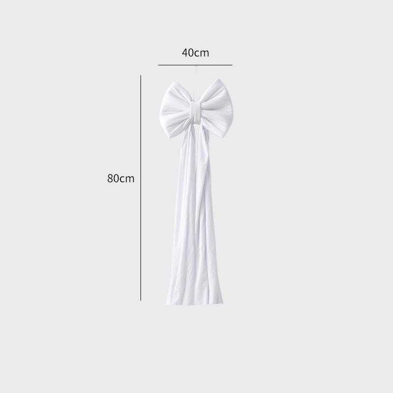 NUCHI Velvet Super Large Christmas Tree Bow Decoration Pendant