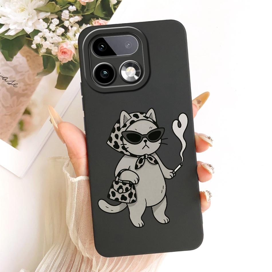 For Realme 16 Pro+ 16Pro Cute Cat Flower Cartoon Phone Case For Realme 16 Pro Plus 5G Soft Silicone Covers Bumpers