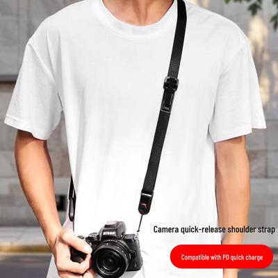 Tracolla per fotocamera a sgancio rapido: Uso a Tracolla, a Spalla o al Collo per Mirrorless SLR - Design Regolabile e Decompressione