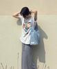 Borsa Hobo L Differente Raso (Blu acciaio)