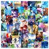 50Pcs Cartoon Genshin Impact Sticker Graffiti Ipad Luggage Laptop  Car Computer Pattern Scrapbook Toy Decoration