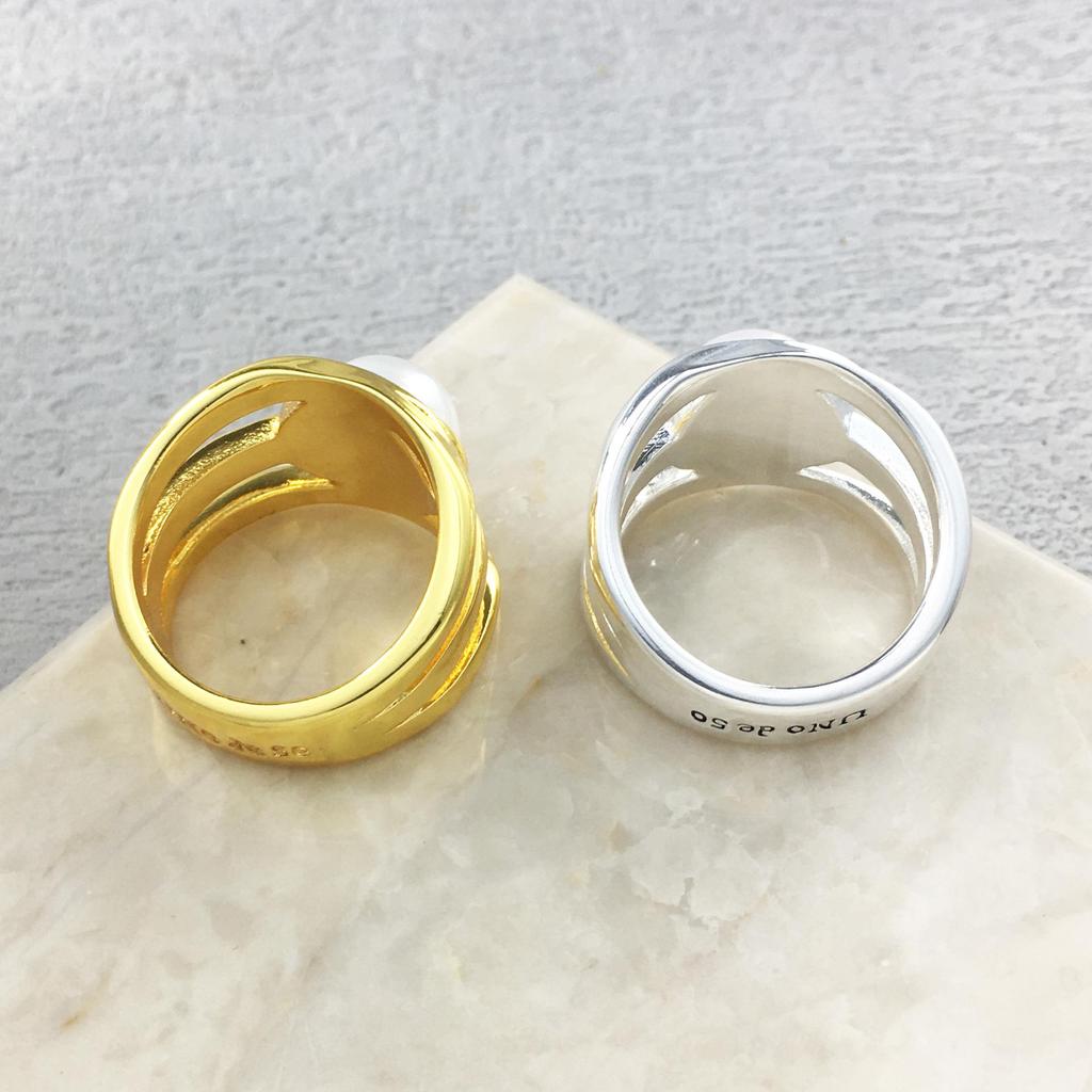 UNO de50 Pearl Wrapped Ring - European & American Jewelry Gift for Girlfriend