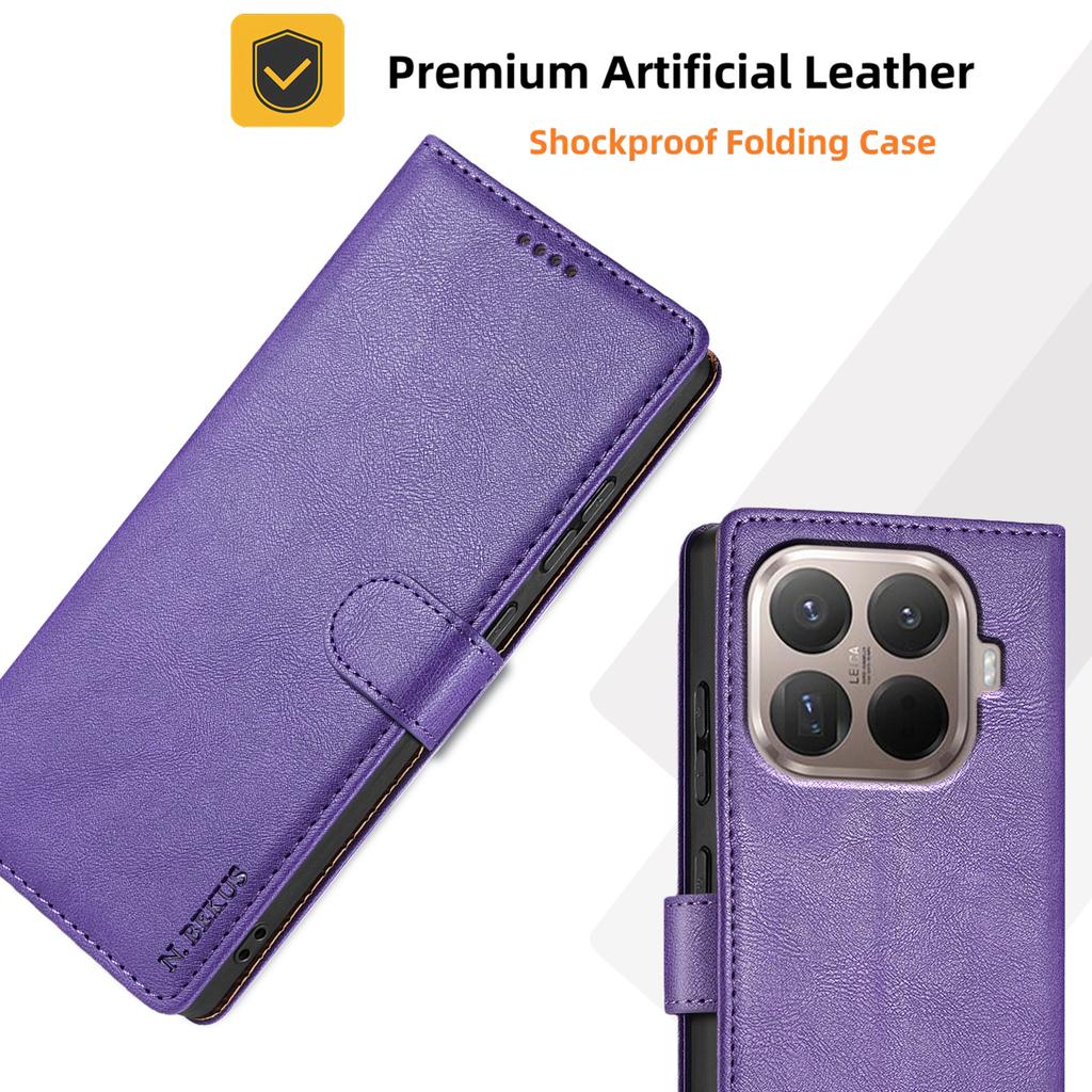 N.BEKUS CSJ-001 For Xiaomi 15T Pro Stand Case PU Leather Wallet Phone Cover