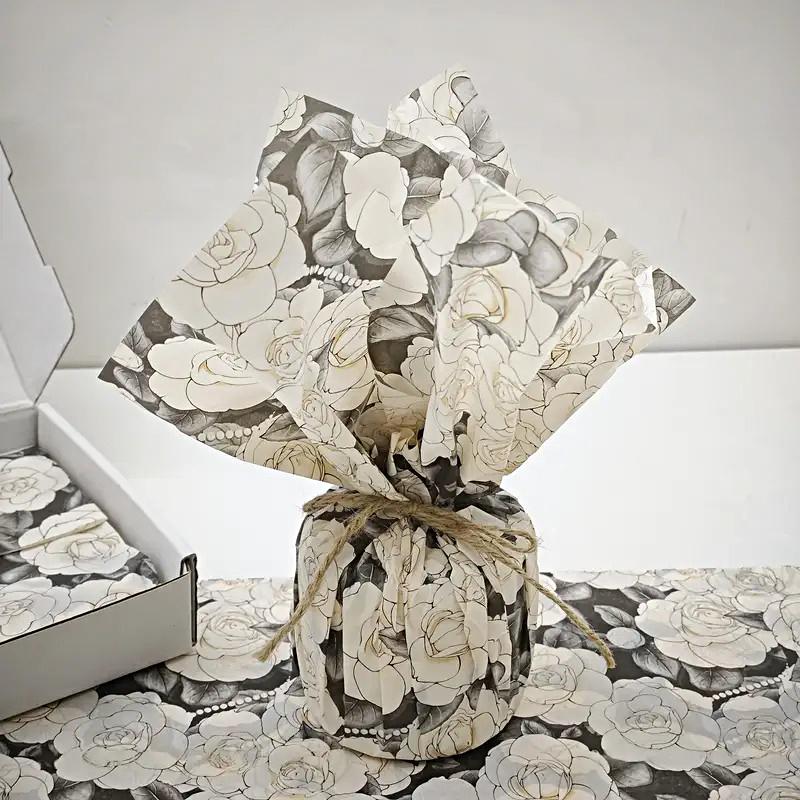 10 Sheets Floral Wrapping Paper Birthdays Kitten Pattern Elegant Floral Patterned Tissue Paper Wedding Multiple Options Available