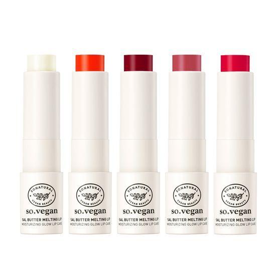 SO NATURAL Vegan Butter Melting Lips (5 Shades)