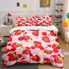 Strawberry Splash Bedding Set Bedding Duvet Cover Set Duvet Cover Pillowcases (1 * Duvet Cover 2 * Pillowcases, Without Duvet Insert)