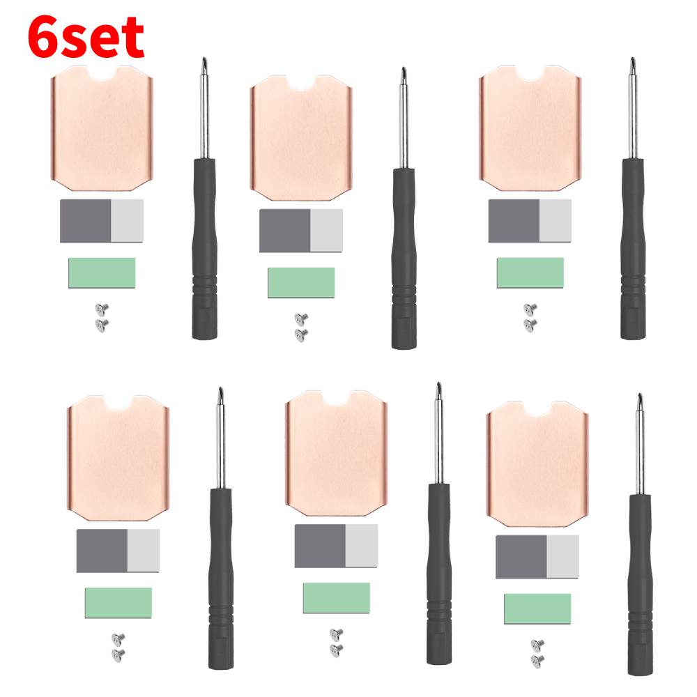 1-10PCS Heat Sink Kit For Steam Deck SN740 M.2 2230 SSD Copper Cooler Solid State Disk Heatsink Radiator Thermal Silicone Pad