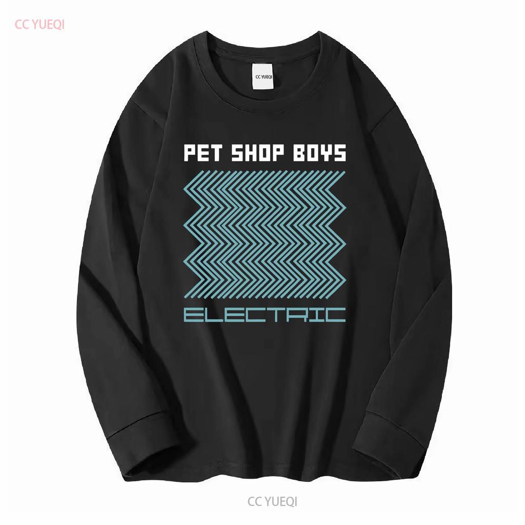 Pet Shop Boys NUOVA T-SHIRT NERA Tutte le Taglie S 4XL FR241 vintage Lavata streetwear Leggermente grafica Top Per l'Uso Quotidiano