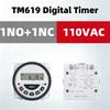 TM619 Digital Timer 7 Days Weekly Programmable Lighting Switch 12V 24V 110V 220V CN304 LCD 16 ON/OFF Time Relay 1NO 1NC3