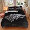 House Stark Bedding 3 Piece Set HD Print Duvet Cover Pillowcases for Teens Adult Bedroom Decoration Christmas Gift