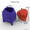 Creative Silicone Ornament Mold Pumpkin Skull Shape Handmade Candle Molds Suitable for Valentines Day and Birthdays
