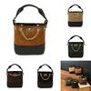 Pu Water Bucket Bag With Chain And Lock Closure For Daily Use