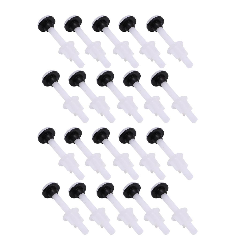 20 Stück Toilettenspülkasten Kunststoff Befestigungsschraube Einfach zu Installieren Befestigungsschrauben Dichtungen für zweiteilige Toilette