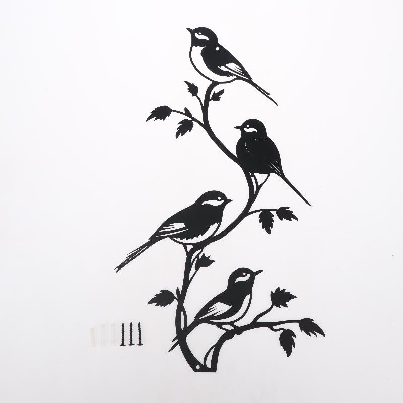 Handgefertigte Schmiedeeisen Wanddekoration Wasserdicht Rostfrei Vintage Schwarz Dekoratives Kunstwerk für Kinderzimmer Kinderzimmer Wanddekoration